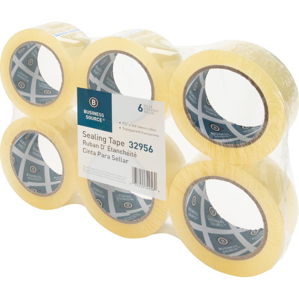 Business Source Heavy-duty Packaging Tape - 54.67 yd Length x 1.88" Width - 3" Core - Pressure-sensitive Poly - 3.54 mil - Rubber Backing - Tear Resistant, Split Resistant, Breakage Resistance - For P. Picture 6