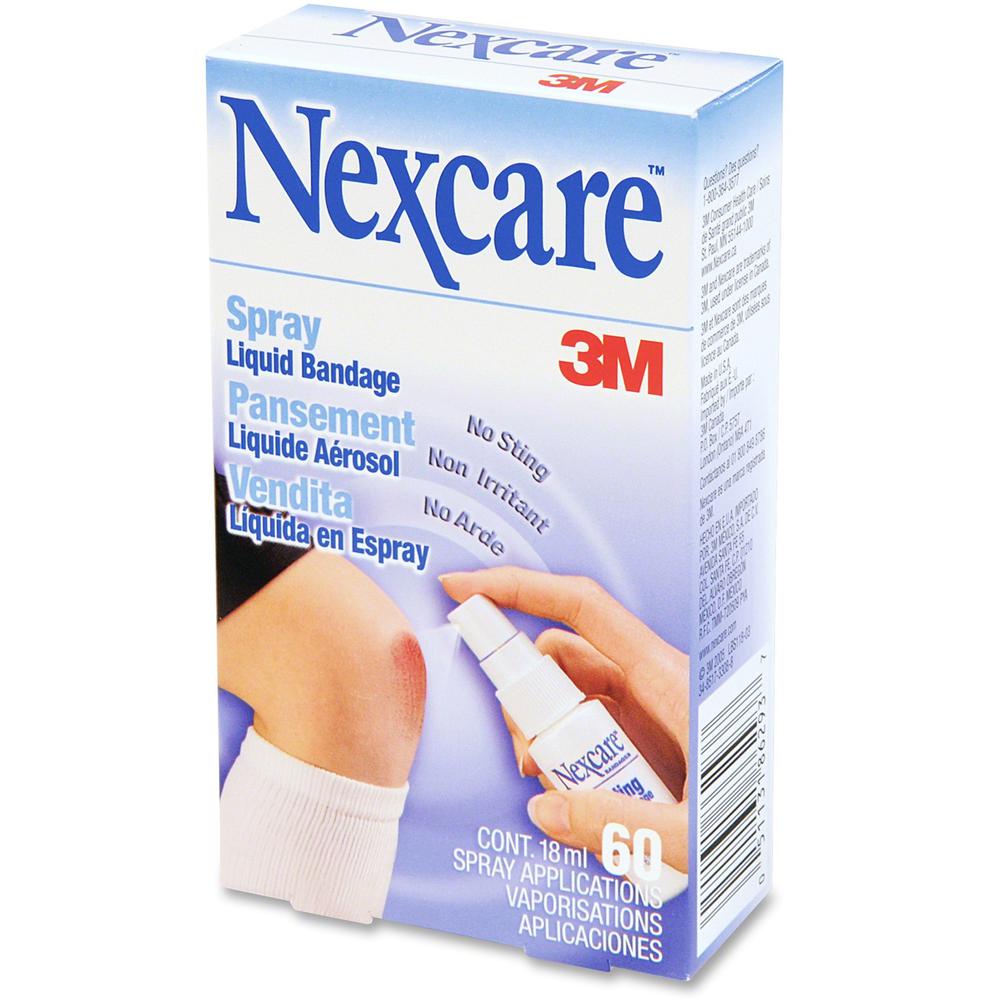 Nexcare Spray Liquid Bandage - 0.61 fl oz - 1Each - Clear. Picture 3