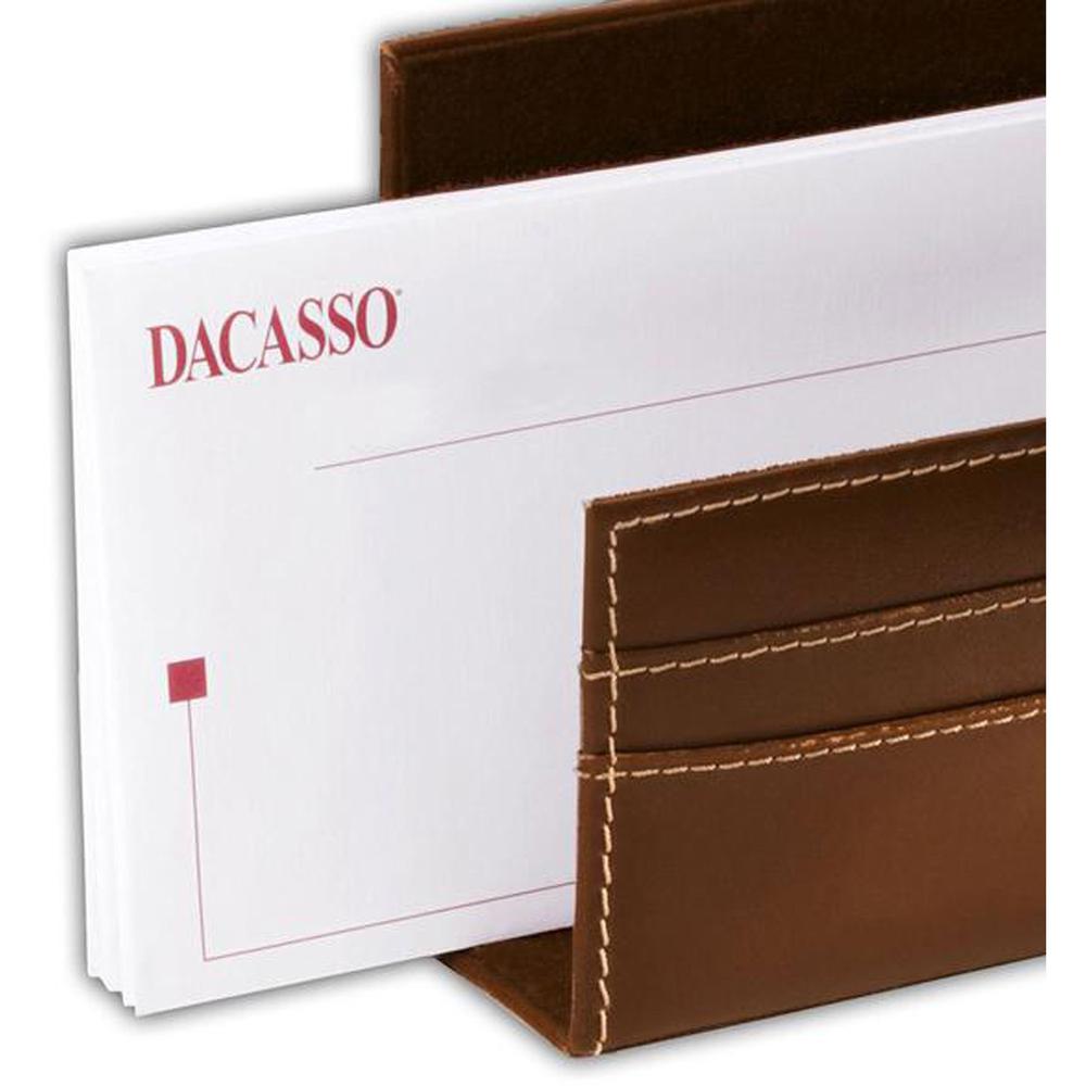 Dacasso Letter Holder - Leather - Rustic Brown. Picture 2