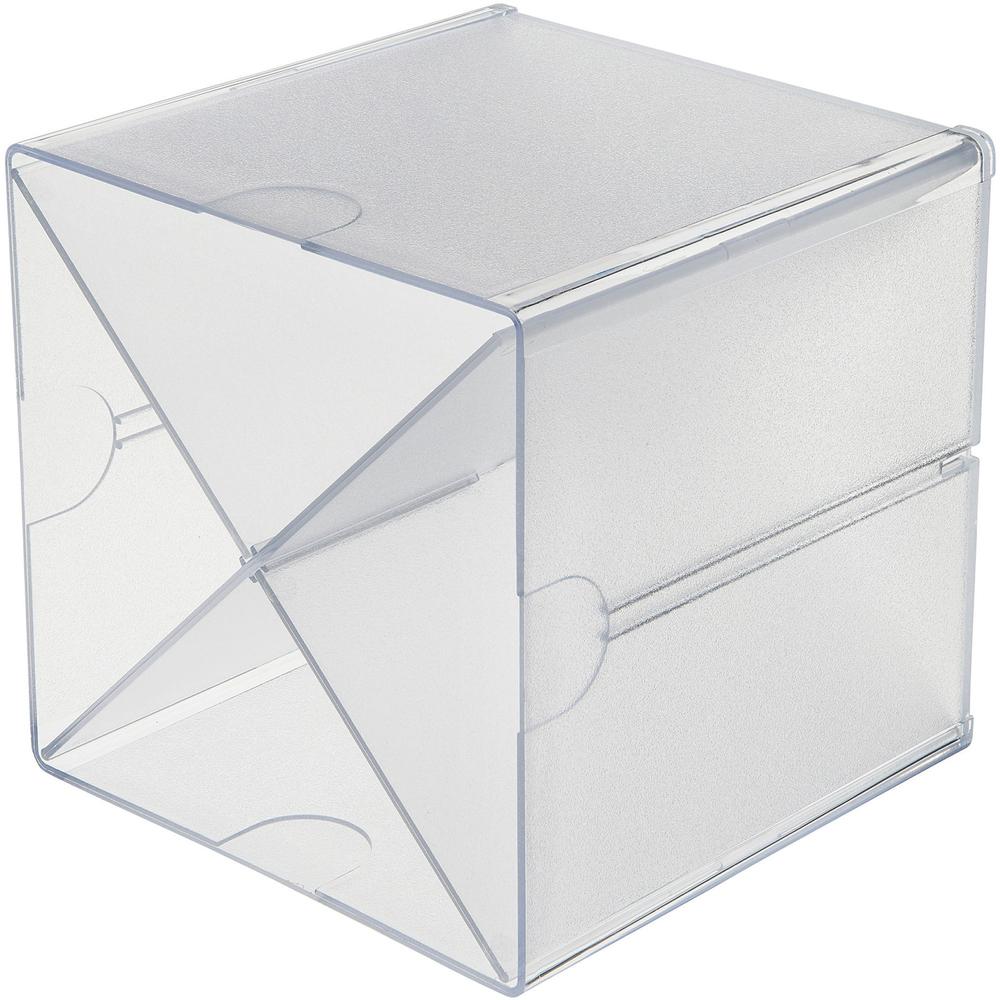 Deflecto Stackable Cube Organizer - 6" Height x 6" Width x 6" Depth - Desktop - Stackable - Plastic - 1 Each. Picture 3