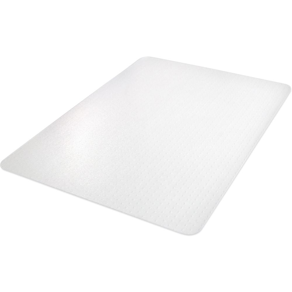 Deflecto EconoMat Chair Mat - Carpeted Floor - 48" Length x 36" Width x 62.5 mil Thickness - Rectangle - Polycarbonate - Clear. Picture 4