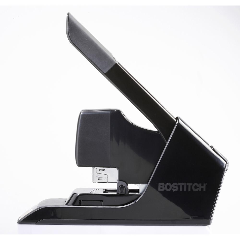 Bostitch EZ Squeeze Antimicrobial Heavy Duty Stapler - 130 Sheets Capacity - 210 Staple Capacity - Full Strip - 1 Each - Black. Picture 3
