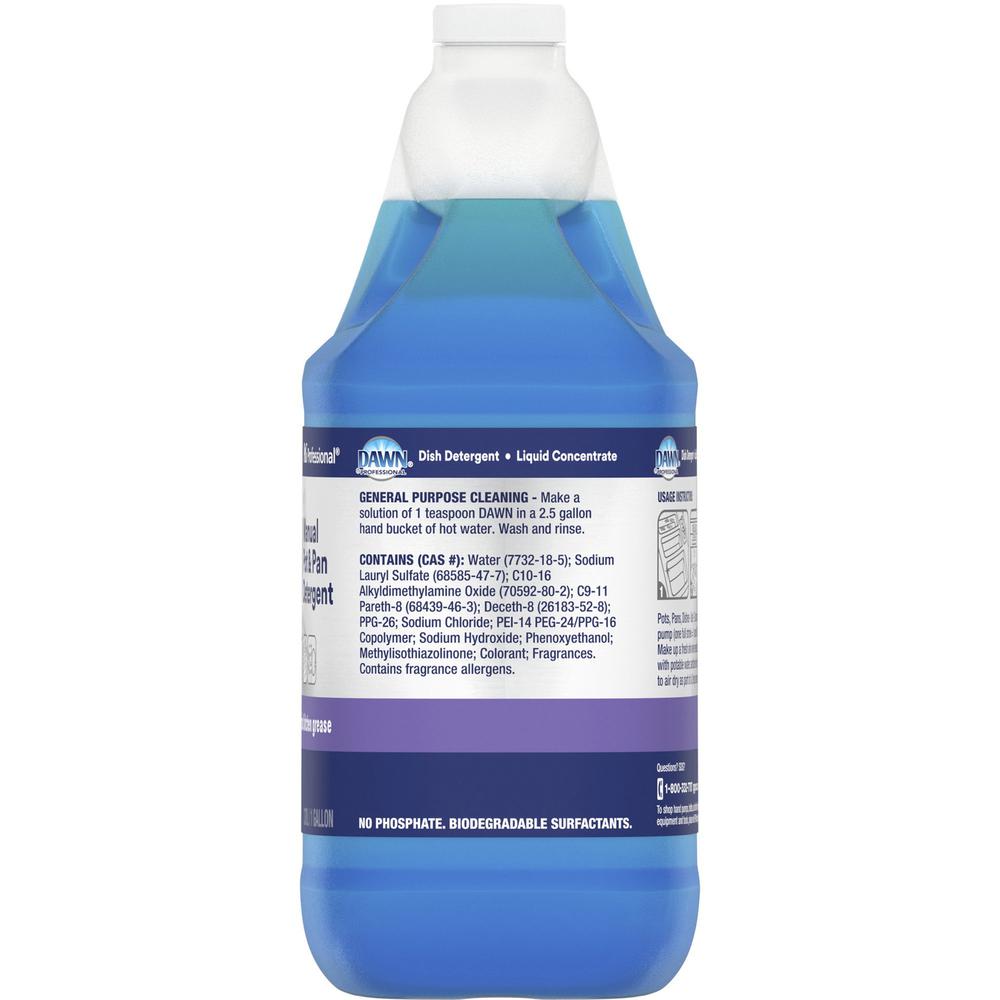 Dawn Manual Pot/Pan Detergent - Liquid - 128 fl oz (4 quart) - Original Scent - 1 Each - Blue. Picture 5