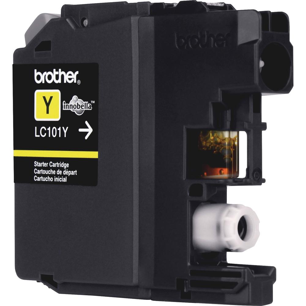 Brother Genuine Innobella LC101Y Yellow Ink Cartridge - Inkjet - Standard Yield - 300 Pages - Yellow - 1 Each. Picture 6