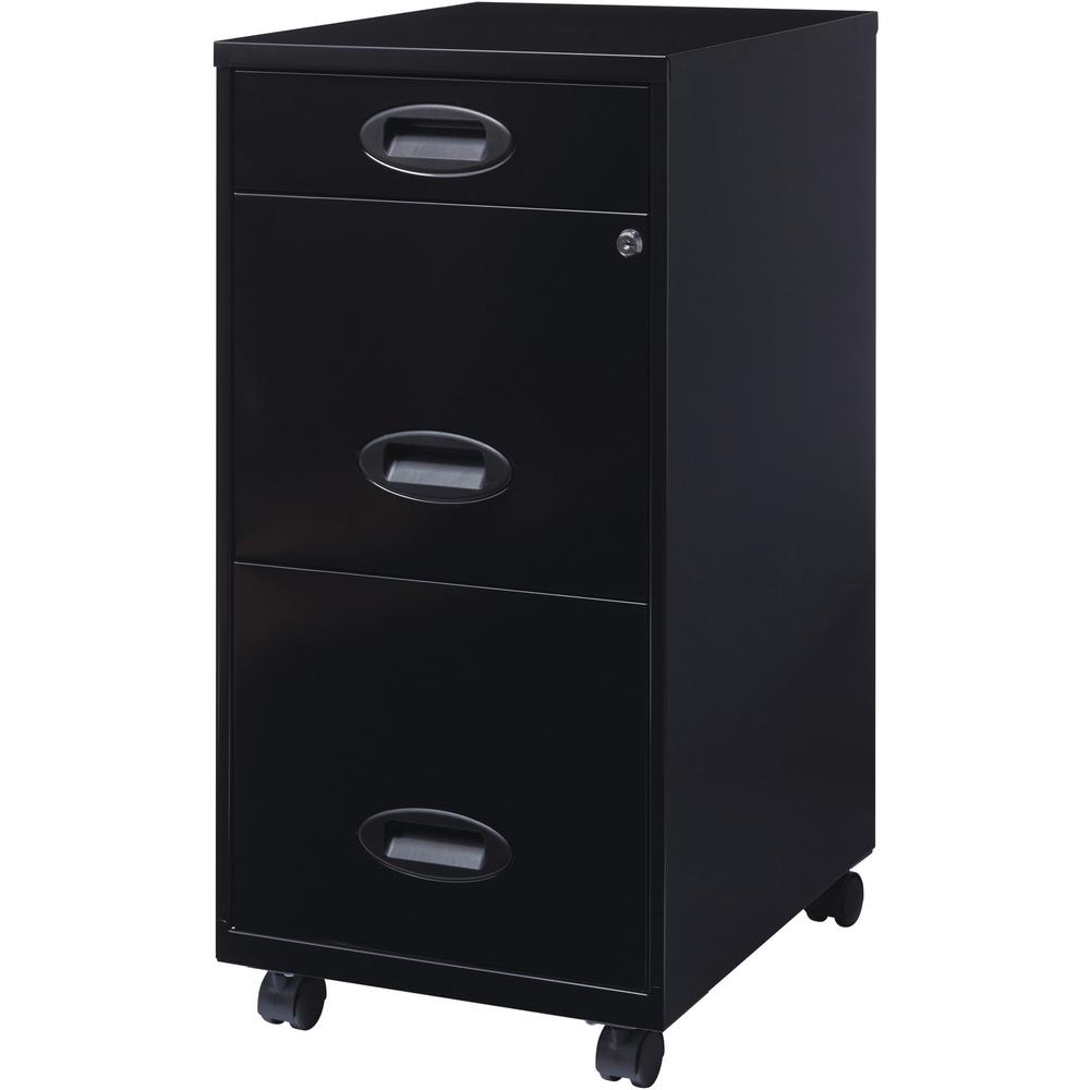 Lorell SOHO 18" 3-Drawer File Cabinet - 14.3" X 18" X 27" - 3 X Drawer ...