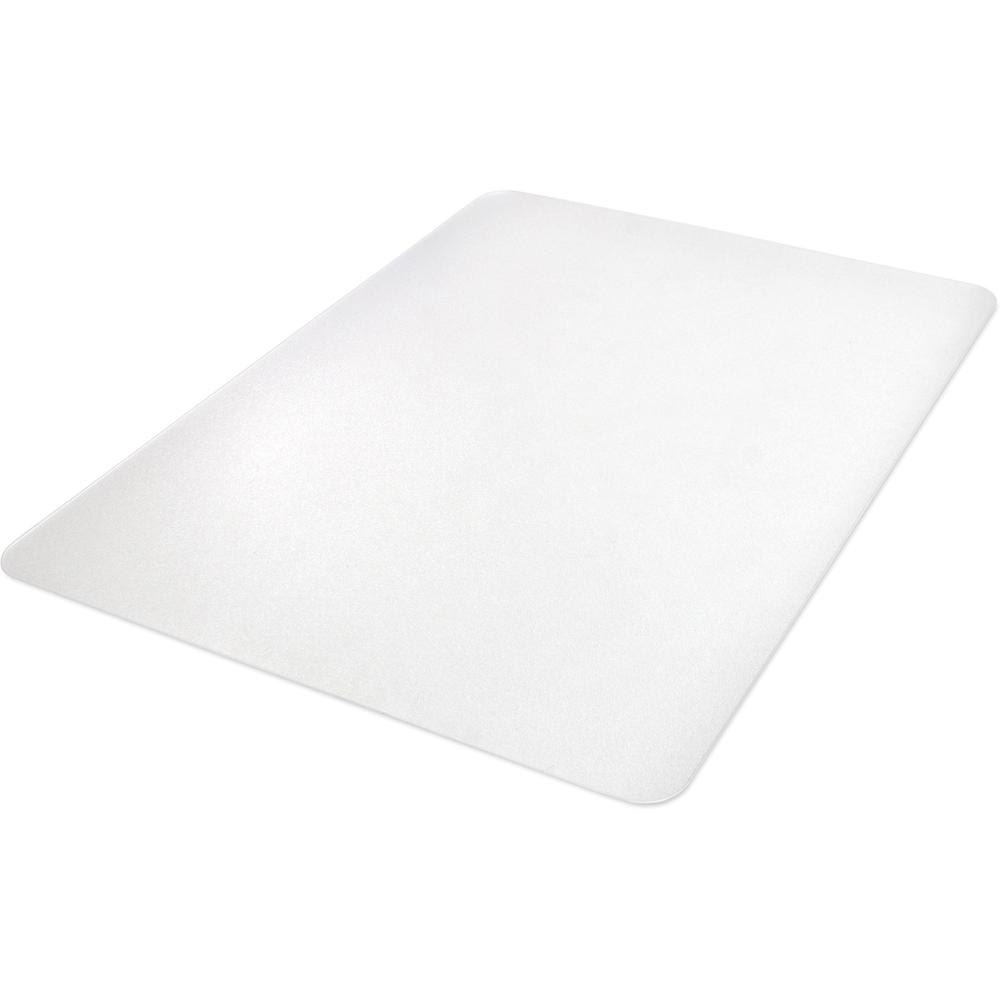 Lorell Hard Floor Rectangler Polycarbonate Chairmat - Hard Floor, Vinyl Floor, Tile Floor, Wood Floor - 48" Length x 36" Width x 0.13" Thickness - Rectangle - Polycarbonate - Clear. Picture 4