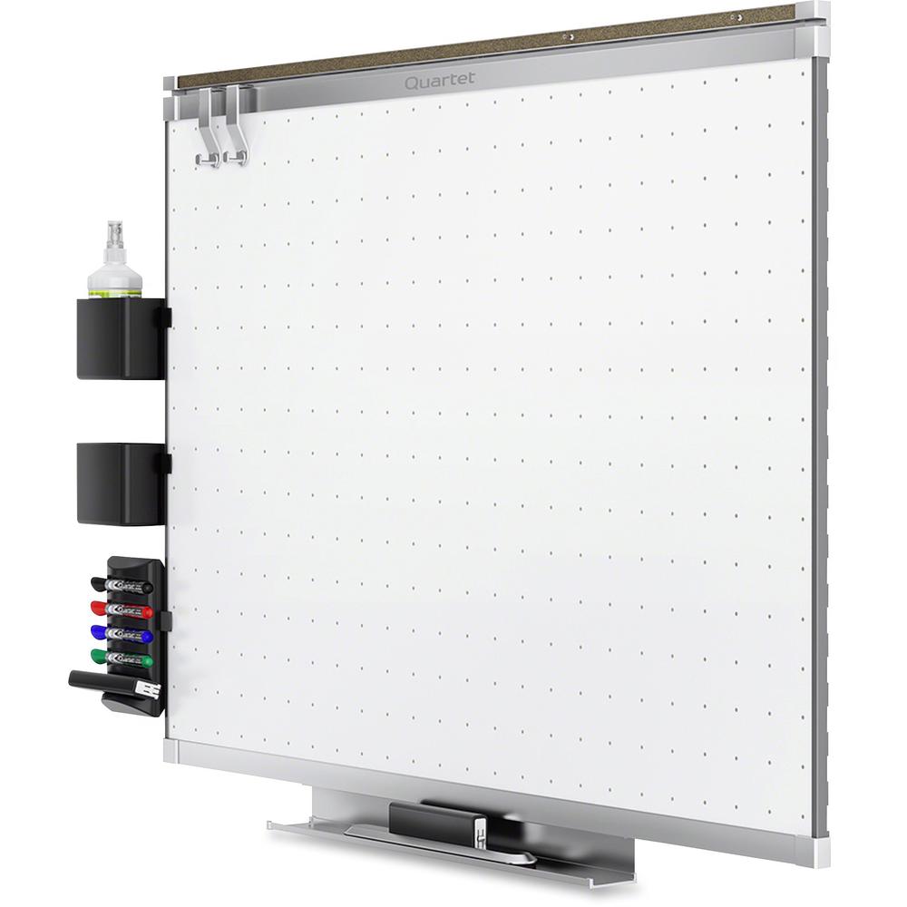 Quartet Prestige 2 Total Erase Whiteboard - 72" (6 ft) Width x 48" (4 ft) Height - White Surface - Graphite Frame - Horizontal - 1 / Each. Picture 6