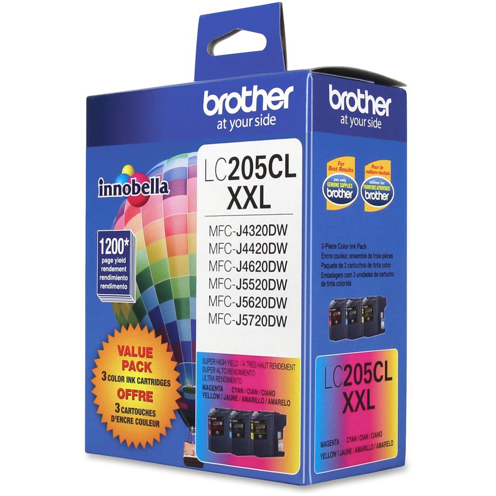 Brother Genuine Innobella LC2053PKS Super High Yield Ink Cartridges - Inkjet - Super High Yield - 1200 Pages Cyan, 1200 Pages Magenta, 1200 Pages Yellow - Cyan, Magenta, Yellow - 3 / Pack. Picture 7