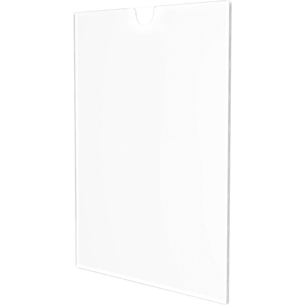 Lorell Cubicle Frame - 1 Each - 8.50" Holding Width x 11" Holding Height - Rectangular Shape - Wall Mountable - Acrylic - Wall, File Cabinet, Locker, Cubicle - Clear. Picture 8
