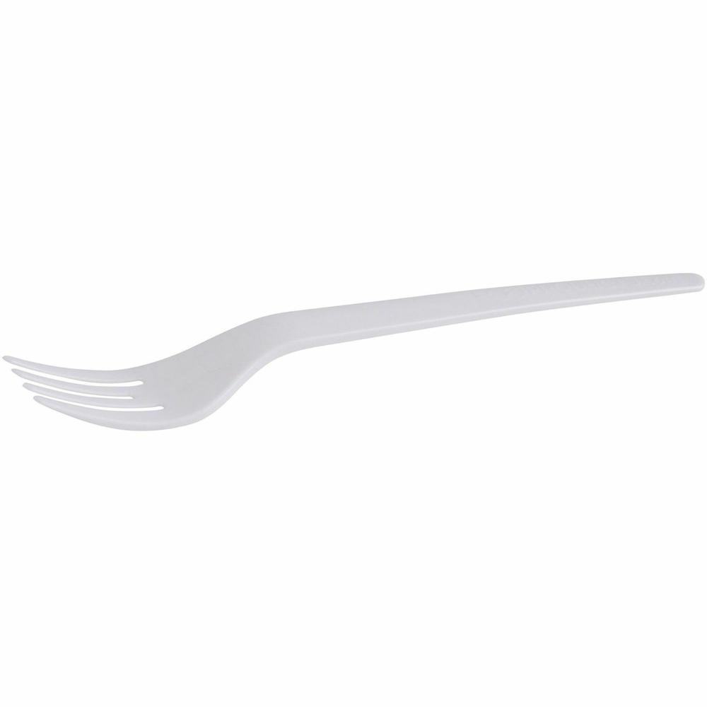 Eco-Products 6" Plantware High-heat Forks - 1 Piece(s) - 20/Carton - Fork - 1 x Fork - Disposable - Pearl White. Picture 4