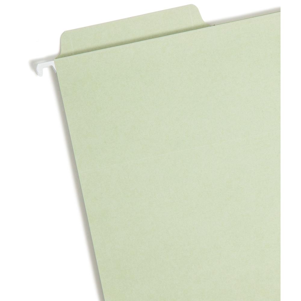 Smead FasTab 1/3 Tab Cut Letter Recycled Fastener Folder - 8 1/2" x 11" - 2 Fastener(s) - Top Tab Location - Assorted Position Tab Position - Moss - 10% Recycled - 18 / Box. Picture 5
