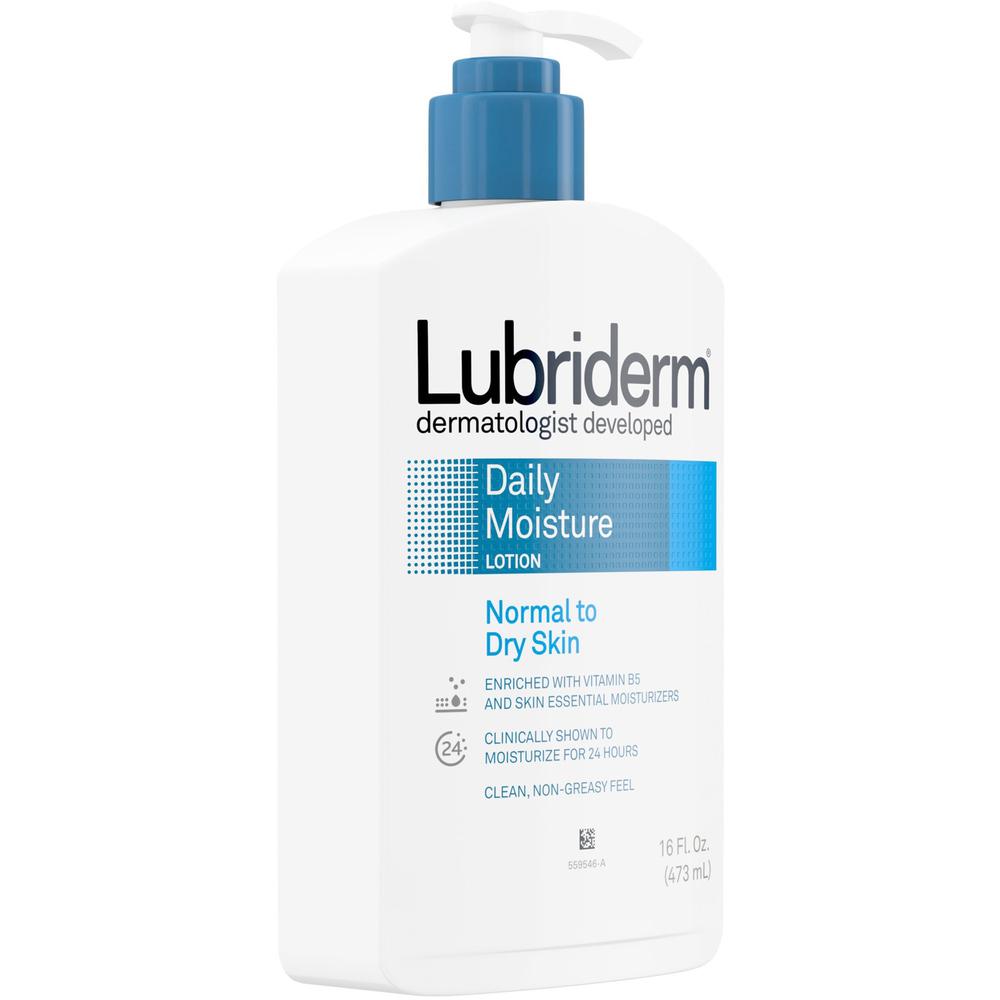 Lubriderm Daily Moisture Lotion - Lotion - 16 fl oz - For Normal, Dry Skin - Moisturising, Non-greasy - 1 Each. Picture 2
