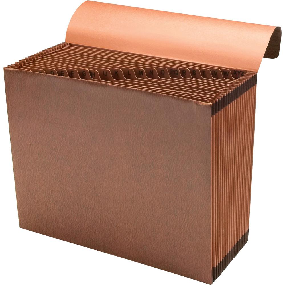 Business Source Letter Recycled Expanding File - 8 1/2" x 11" - 21 Pocket(s) - Brown - 30% Recycled - 1 Each. Picture 4