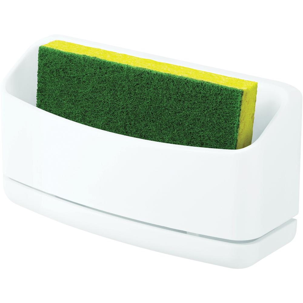 Command Under Sink Sponge Caddy - 9.4" Height x 12" Width x 7.8" Depth - White - 1 / Pack. Picture 5