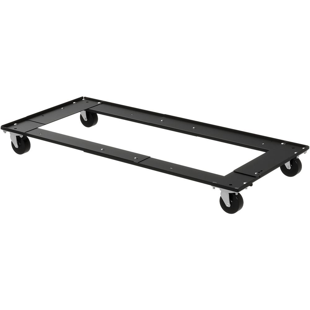 Lorell Commercial Cabinet Dolly - Metal - x 42" Width x 24" Depth x 4" Height - Black - 1 Each. Picture 3