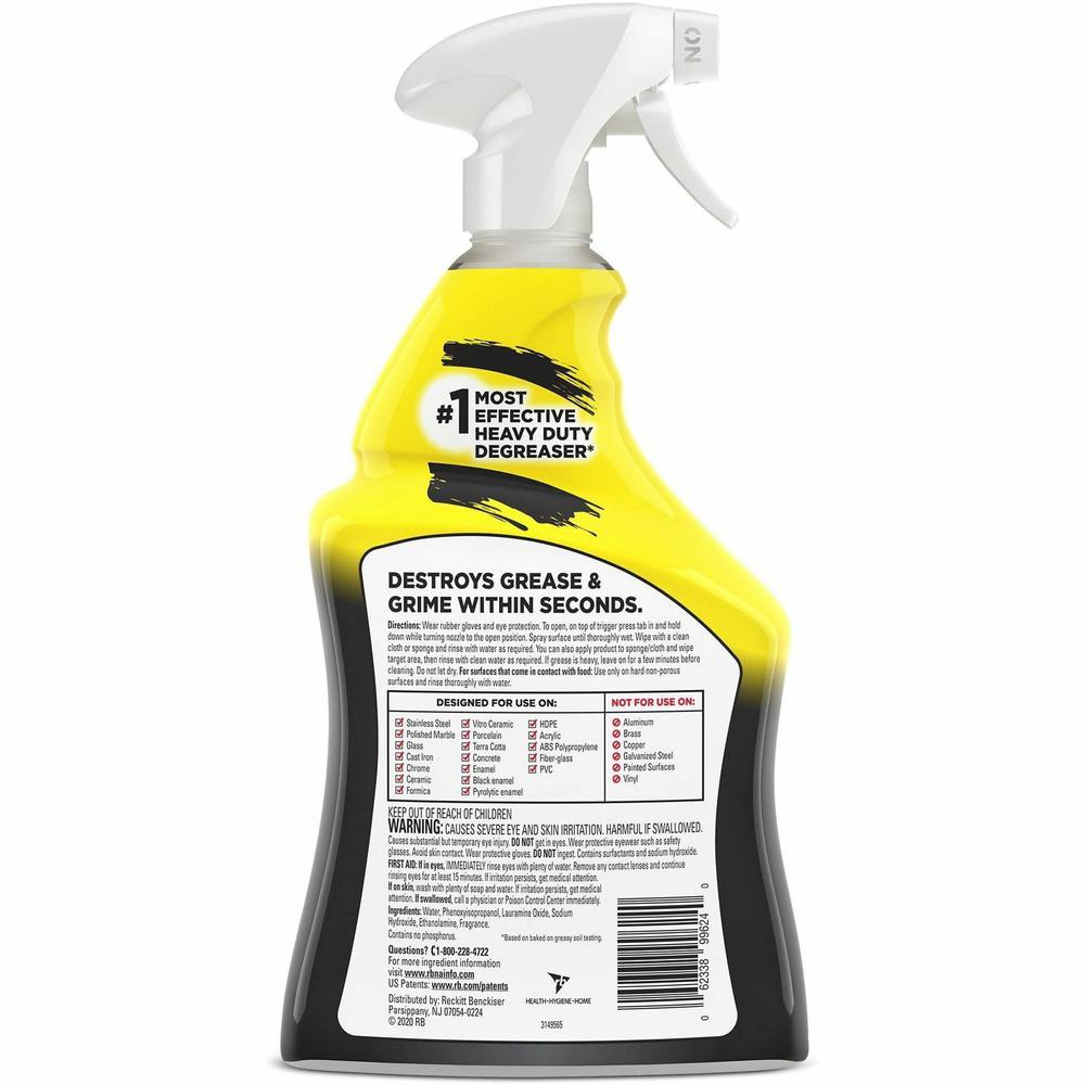 Easy-Off Cleaner Degreaser - Ready-To-Use - 32 fl oz (1 quart) - 1 Each - Heavy Duty - Clear. Picture 2