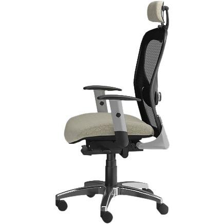 9 to 5 Seating Strata 1580 Task Chair - Mesh Back - High Back - 5-star Base - Latte - 1 Each. Picture 2