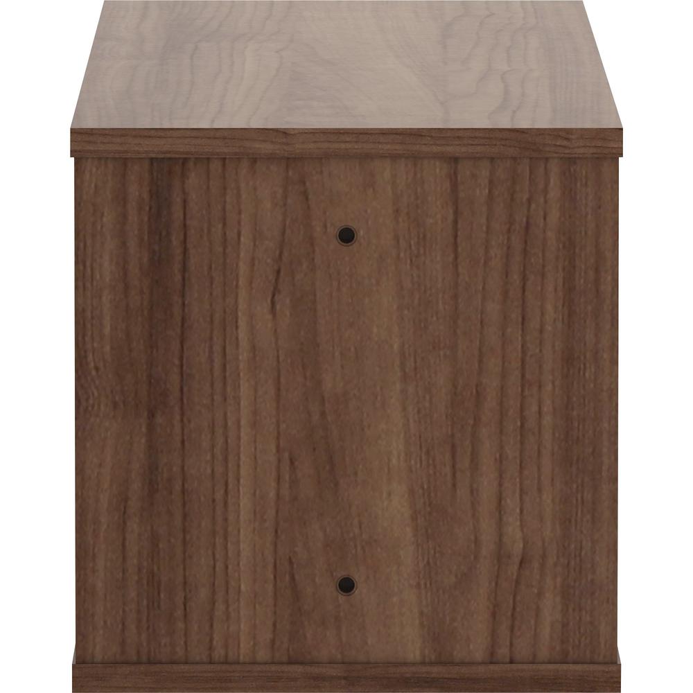 Lorell Panel System Open Storage Cabinet - 18.1" Height x 31.5" Width x 15.8" Depth - Walnut - Laminate - 1 Each. Picture 5