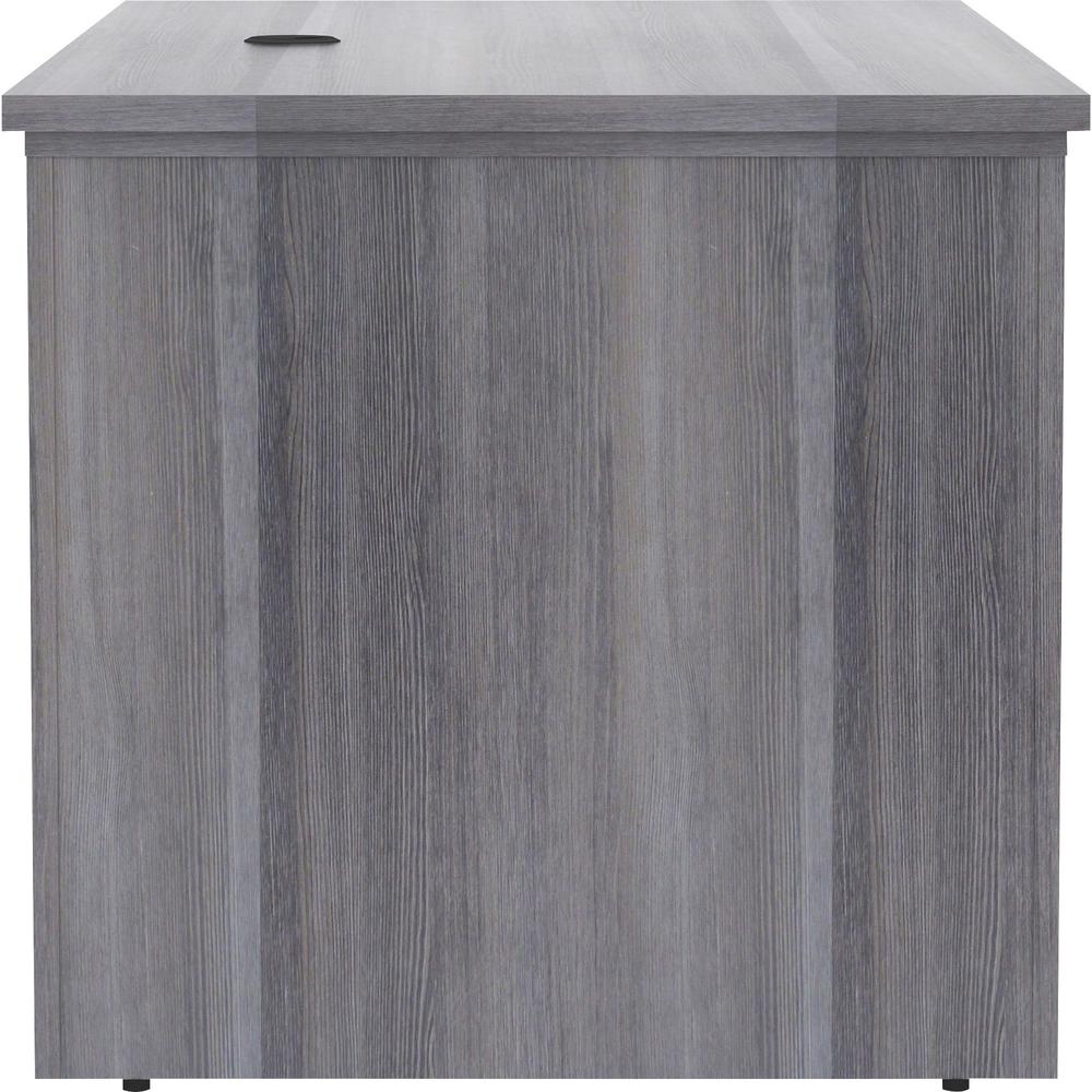 Lorell Essentials Series Sit-to-Stand Desk Shell - 0.1" Top, 1" Edge, 60" x 29"49" - Finish: Weathered Charcoal. Picture 4