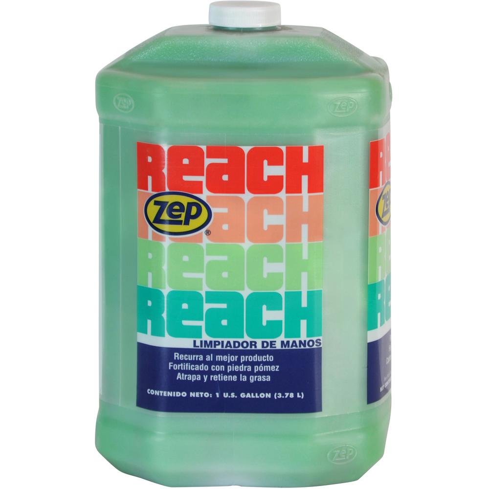Zep Reach Hand Cleaner - Almond ScentFor - 1 gal (3.8 L) - Grease Remover, Resin Remover, Ink Remover, Tar Remover, Adhesive Remover, Oil Remover, Adhesive Remover, Grease Remover, Asphalt Remover, Oi. Picture 3