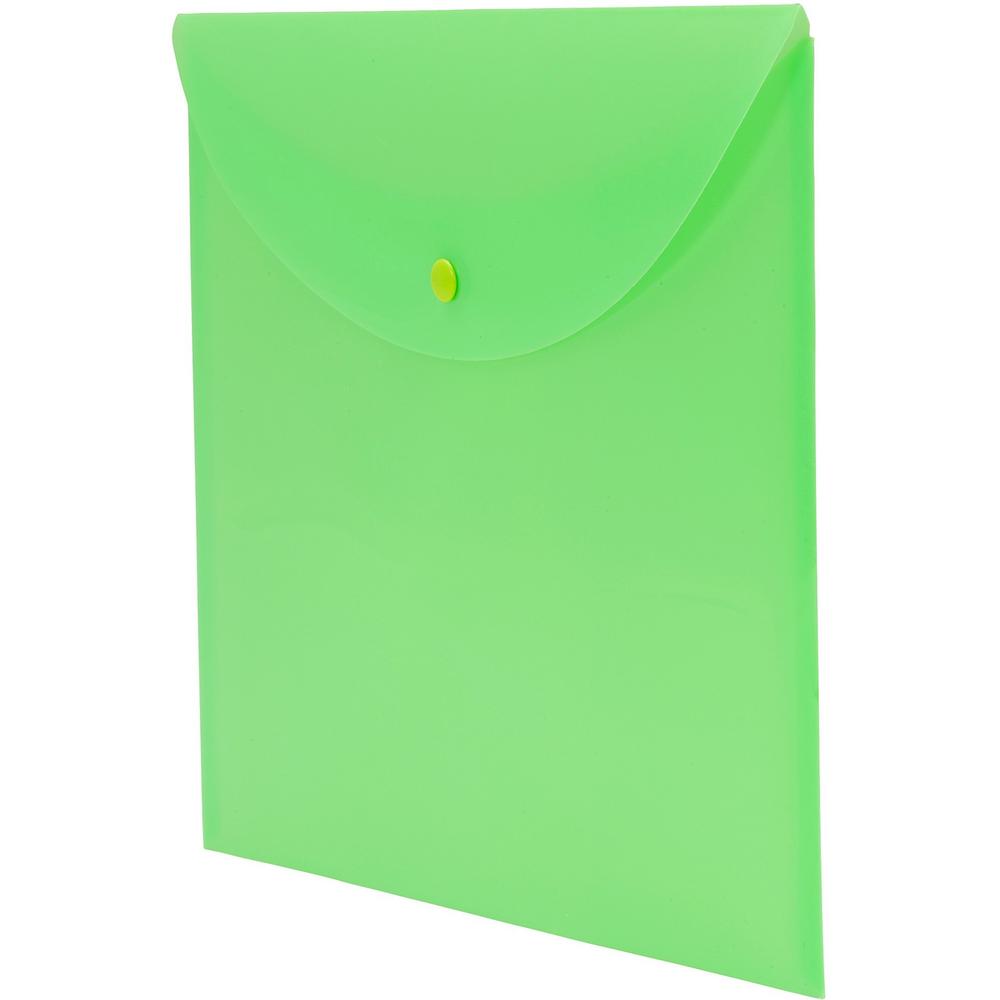 Smead Letter File Wallet - 8 1/2" x 11" - Green - 10 / Box. Picture 5