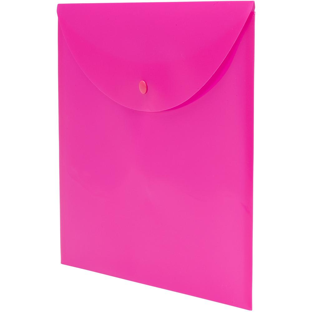 Smead Letter File Wallet - 8 1/2" x 11" - Pink - 10 / Box. Picture 2