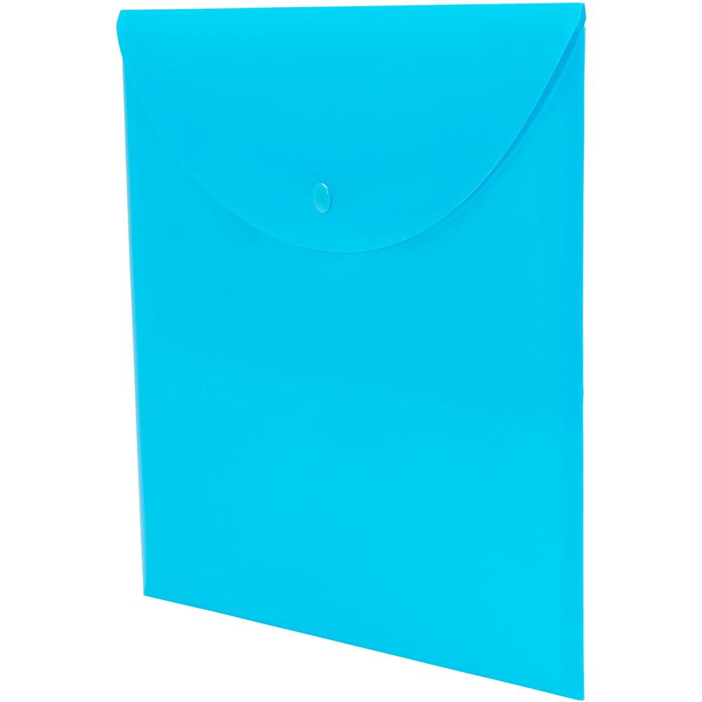Smead Letter File Wallet - 8 1/2" x 11" - Teal - 10 / Box. Picture 6