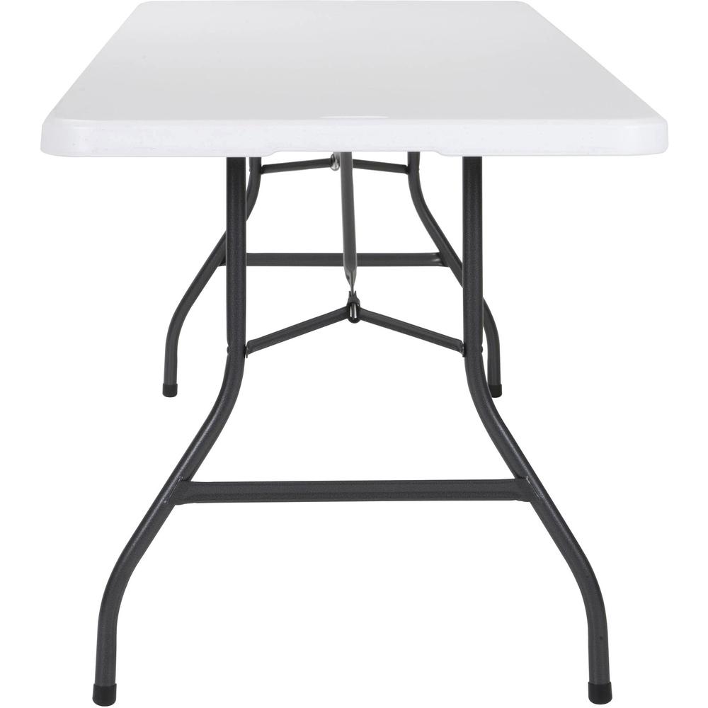 Cosco Fold-in-Half Blow Molded Table - Rectangle Top - Four Leg Base - 4 Legs - 300 lb Capacity x 30" Table Top Width x 96" Table Top Depth - 29.25" Height - White - 1 Each. Picture 7