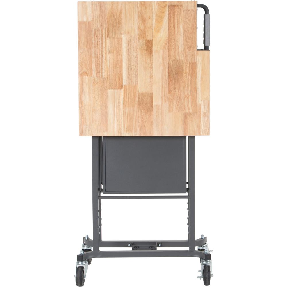 Cosco SmartFold Butcher Block Portable Workbench - 400 lb Capacity - 52" Table Top Width x 34.80" Table Top Depth - 25.50" HeightAssembly Required - Gray - 1 Each. Picture 3
