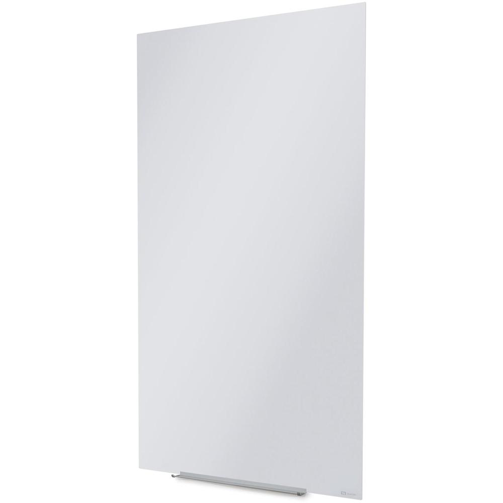 Quartet InvisaMount Vertical Glass Dry-Erase Board - 28x50 - 50" (4.2 ft) Width x 28" (2.3 ft) Height - White Glass Surface - Rectangle - Vertical - Magnetic - 1 Each. Picture 2