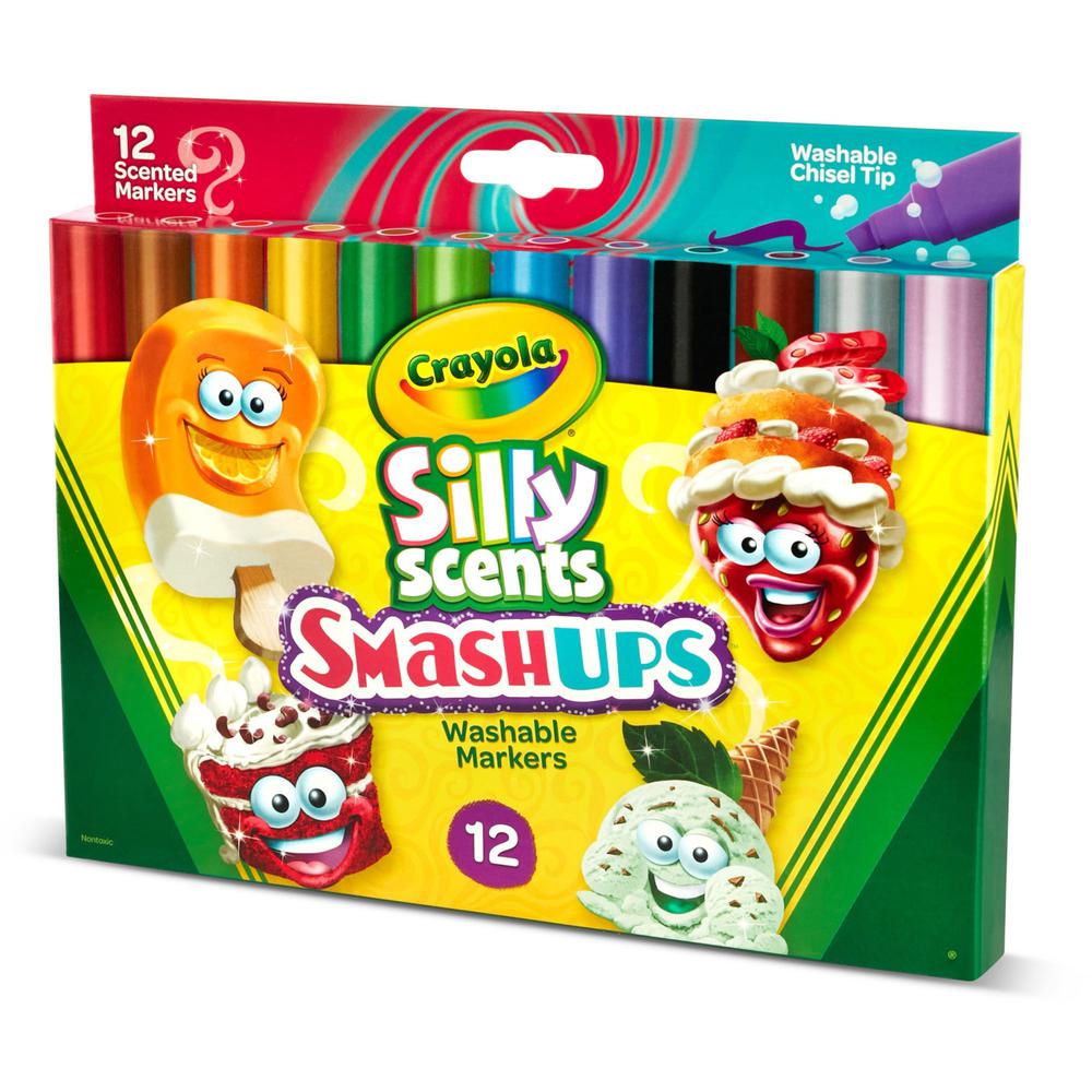 Crayola Silly Scents Slim Scented Washable Markers - Assorted - 1 Pack. Picture 4