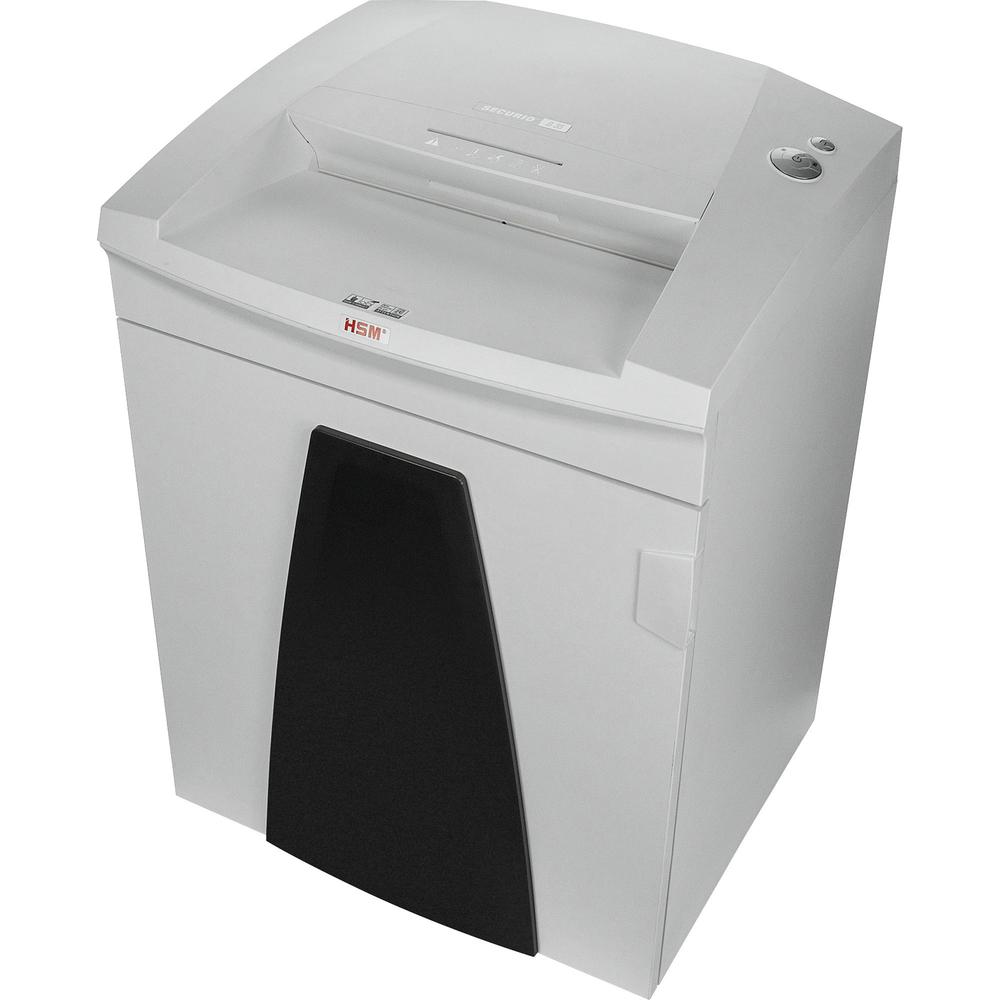 HSM SECURIO B35 - 3/16" x 1 1/8" - Continuous Shredder - Particle Cut - 22 Per Pass - for shredding Staples, Paper, Paper Clip, Credit Card, CD, DVD - 0.188" x 1.250" Shred Size - P-4/O-3/T-4/E-3/F-1. Picture 2
