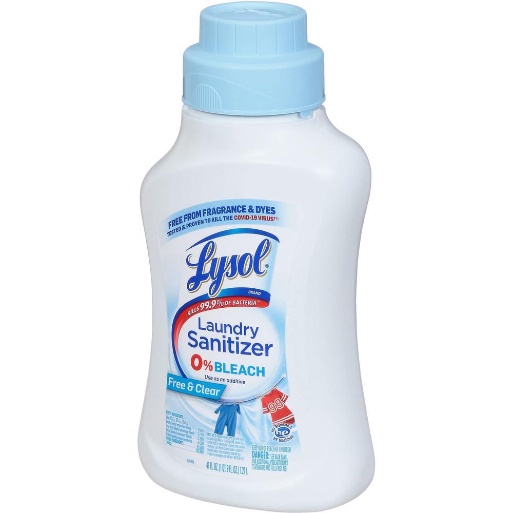 Lysol Linen Laundry Sanitizer - 41 fl oz (1.3 quart) - Linen Scent - 1 Each - Fragrance-free, Dye-free, Chlorine-free - Multi. Picture 2