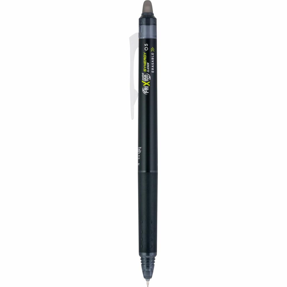 FriXion Synergy Clicker Erasable Gel Pen - Extra Fine Pen Point - 0.5 mm Pen Point Size - Retractable - Black - 12 / Dozen. Picture 2