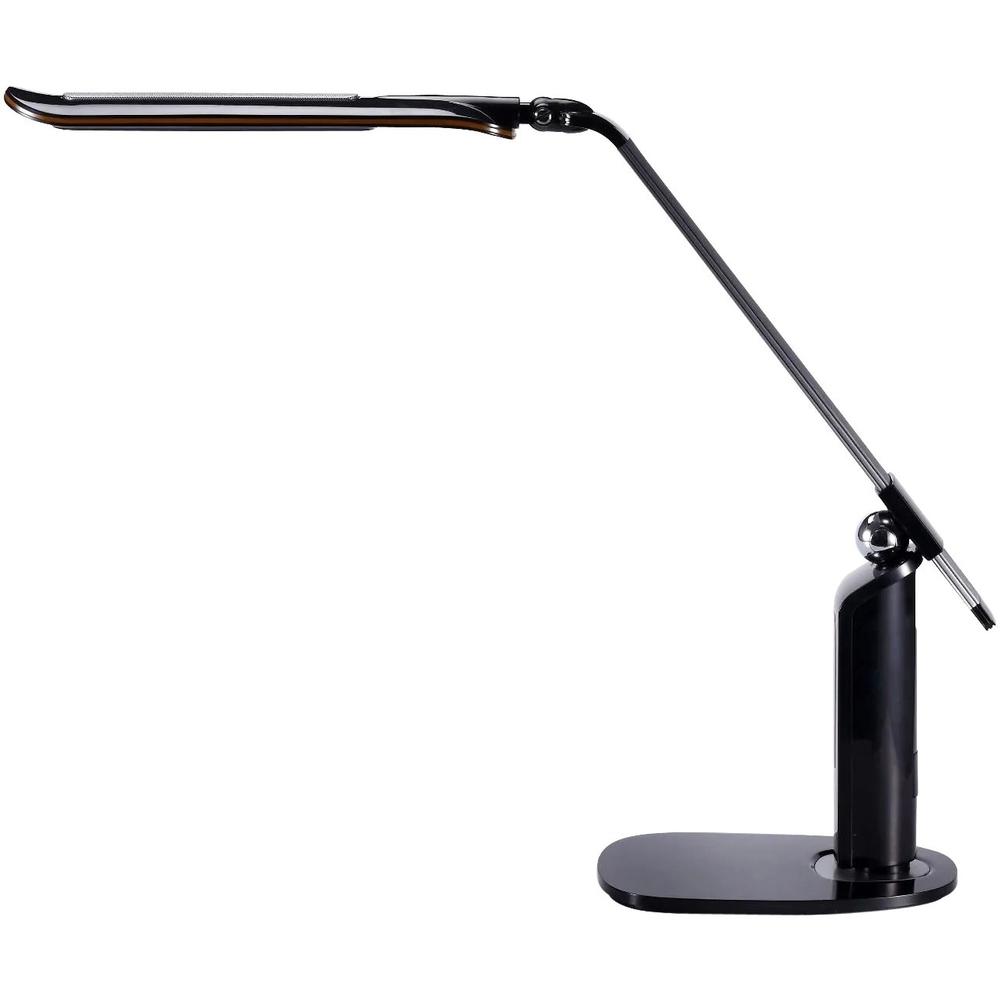 Bostitch Adjustable LED Desk Lamp with Digital Screen, Black - 10 W LED Bulb - Flicker-free, Glare-free Light, Adjustable Head, Flexible Neck, Adjustable Brightness, Dimmable, Eco-friendly, Alarm - 55. Picture 2