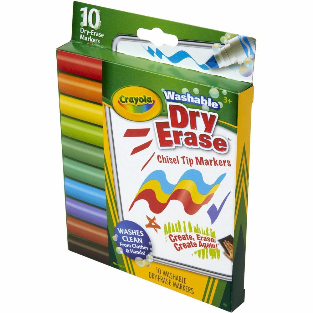 Crayola Washable Dura-Wedge Tip Dry-Erase Markers - 1 Pack. Picture 2