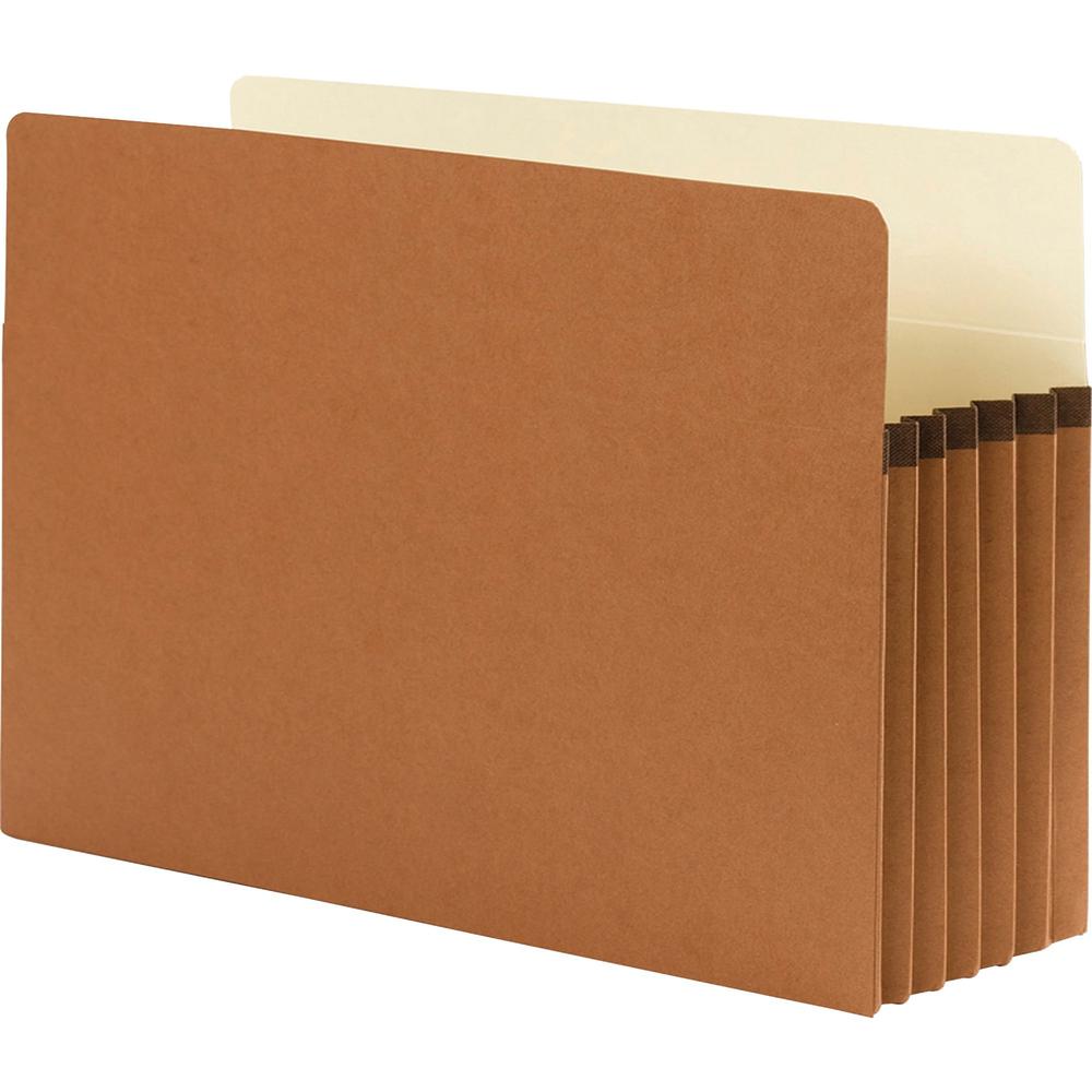 Smead TUFF Pocket Straight Tab Cut Legal Recycled File Pocket - 8 1/2" x 14" - Top Tab Location - Redrope - Redrope - 30% Recycled - 10 / Box. Picture 3