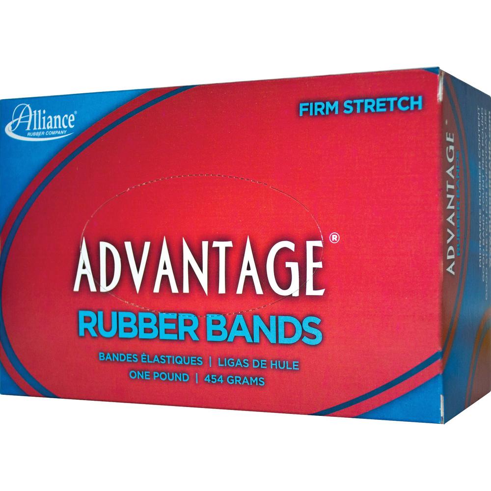 Alliance Rubber 26085 Advantage Rubber Bands - Size #8 - Approx. 5200 Bands - 7/8" x 1/16" - Natural Crepe - 1 lb Box. Picture 2