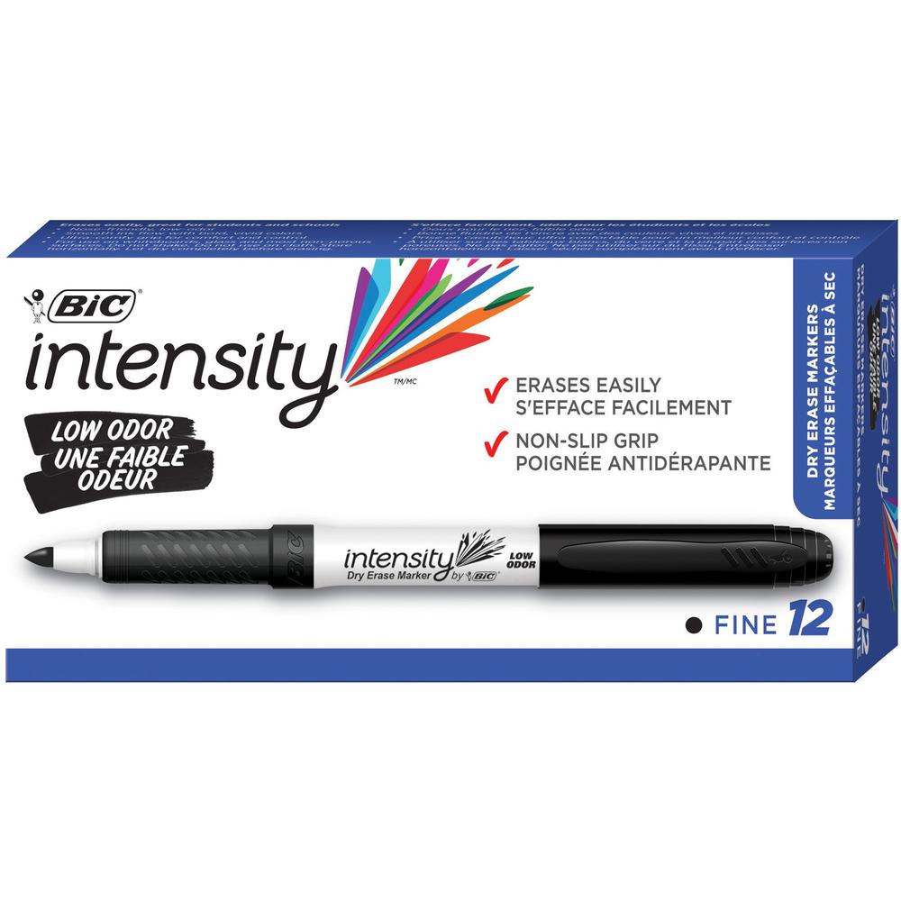 BIC Intensity Fine Point Whiteboard Marker - Fine Marker Point - Black - 1 Dozen. Picture 8