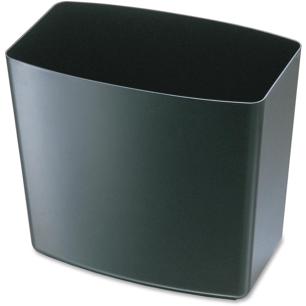 Officemate 2200 Series Waste Container - 5 gal Capacity - 12.5" Height x 13.8" Width x 8.4" Depth - Black - 1 Each. Picture 3