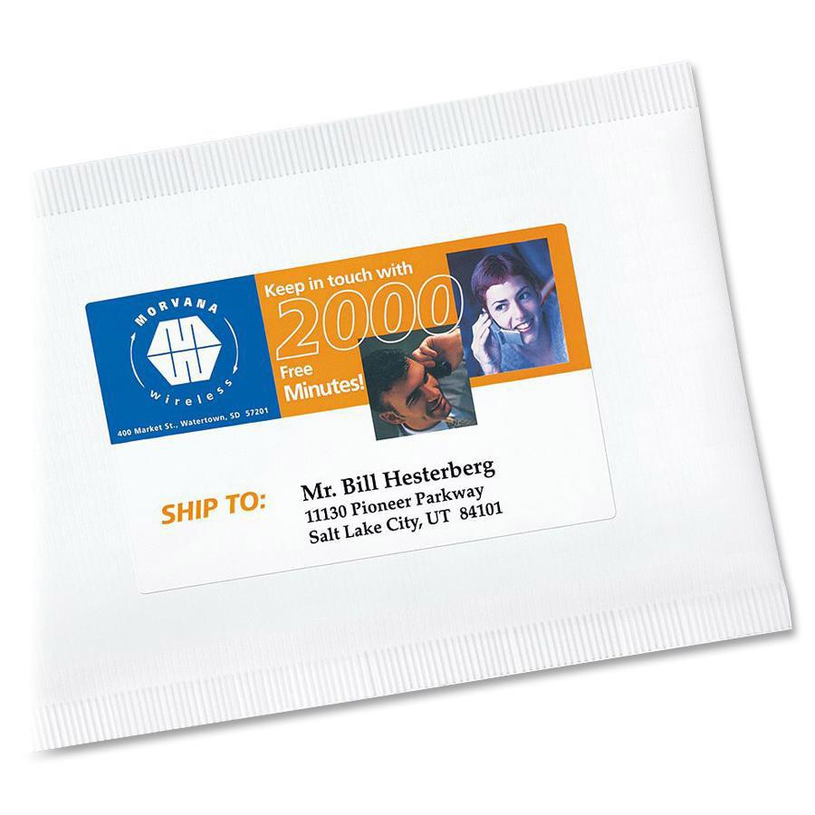 Avery&reg; Print to the Edge Shipping Labels, 4-3/4" x 7-3/4" , 50 Labels (6876) - 4 3/4" Width x 7 3/4" Length - Permanent Adhesive - Rectangle - Laser - White - Paper - 2 / Sheet - 25 Total Sheets -. Picture 3