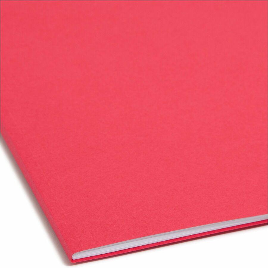 Smead Colored 1/3 Tab Cut Letter Recycled Fastener Folder - 8 1/2" x 11" - 3/4" Expansion - 2 x 2K Fastener(s) - 2" Fastener Capacity for Folder - Top Tab Location - Assorted Position Tab Position - R. Picture 2