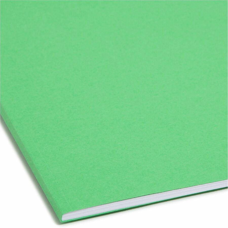 Smead Colored 1/3 Tab Cut Legal Recycled Fastener Folder - 8 1/2" x 14" - 3/4" Expansion - 2 x 2K Fastener(s) - 2" Fastener Capacity for Folder - Top Tab Location - Assorted Position Tab Position - Gr. Picture 2