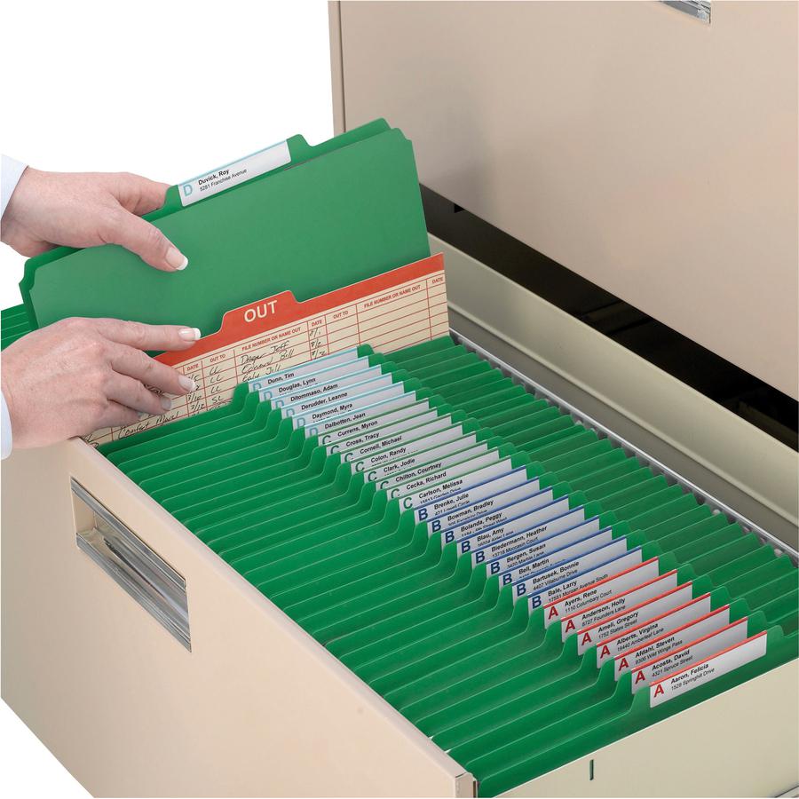 Smead SafeSHIELD Fastener 1-Divider Classification Folders - Legal - 8 1/2" x 14" Sheet Size - 2" Expansion - 2 Fastener(s) - 2" Fastener Capacity for Folder - 2/5 Tab Cut - Right of Center Tab Locati. Picture 2