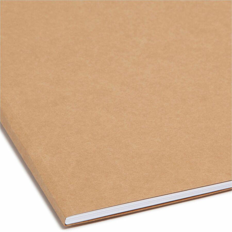 Smead 1/3 Tab Cut Legal Recycled Fastener Folder - 8 1/2" x 14" - 3/4" Expansion - 1 x 2K Fastener(s) - 2" Fastener Capacity for Folder - Top Tab Location - Assorted Position Tab Position - Kraft - Kr. Picture 2