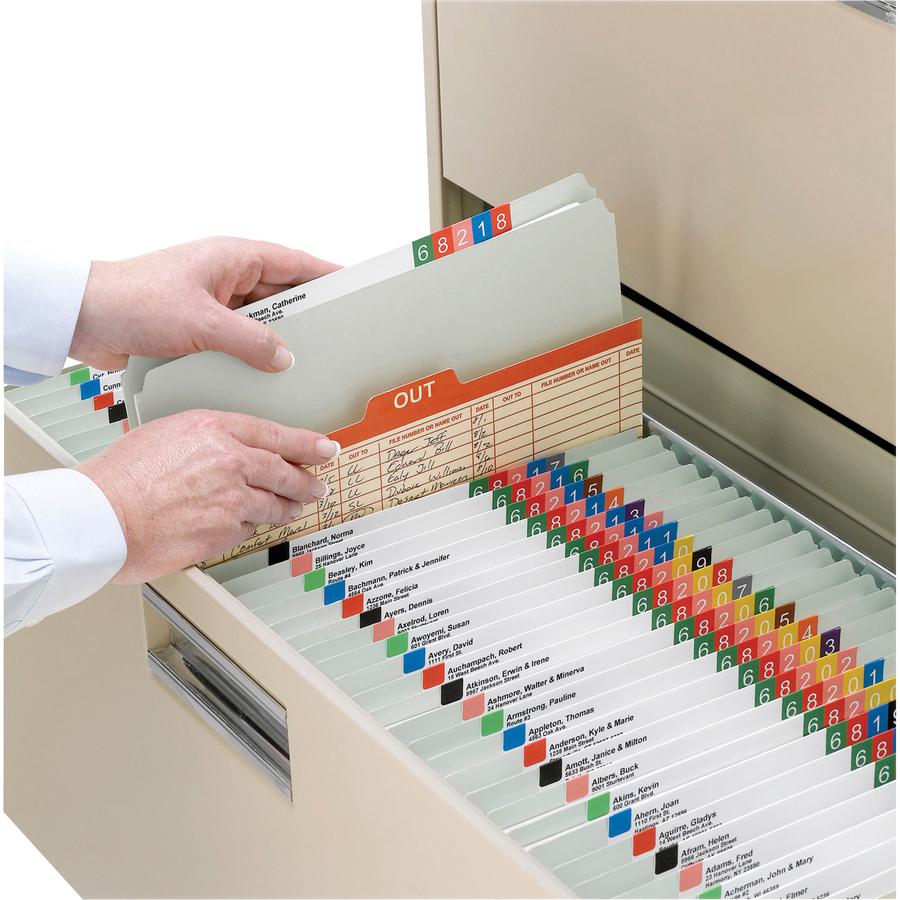 Smead Straight Tab Cut Legal Recycled Fastener Folder - 8 1/2" x 14" - 2" Expansion - 2 x 2S Fastener(s) - 2" Fastener Capacity for Folder - Pressboard - Gray, Green - 100% Recycled - 25 / Box. Picture 2