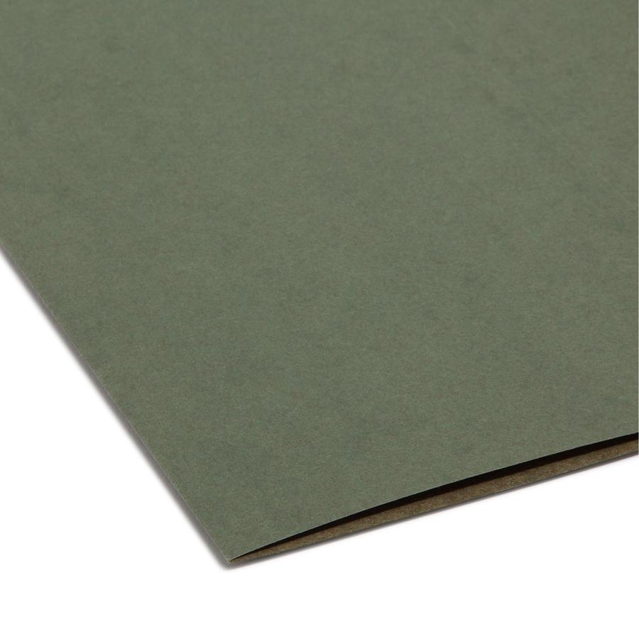 Smead Letter Recycled Hanging Folder - 8 1/2" x 11" - 2" Expansion - Standard Green - 10% Recycled - 25 / Box. Picture 8