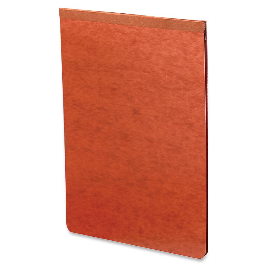 Smead Premium Pressboard Legal Recycled Fastener Folder - 2" Folder Capacity - 8 1/2" x 14" - 2" Expansion - 1 Fastener(s) - Pressboard - Red - 60% Recycled - 1 Each. Picture 2