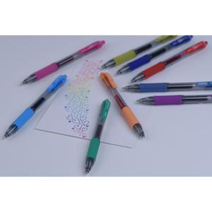 Zebra Pen Sarasa Gel Retractable Pens - Medium Pen Point - 0.7 mm Pen Point Size - Refillable - Retractable - Forest Green Pigment-based Ink - Translucent Barrel - 1 Dozen. Picture 3
