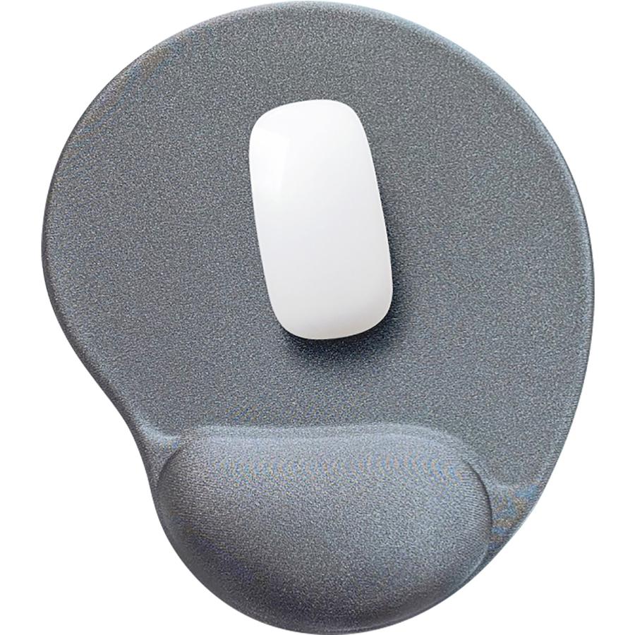 Compucessory Gel Mouse Pads - 9" x 10" x 1" Dimension - Gray - Gel - 1 Pack. Picture 2
